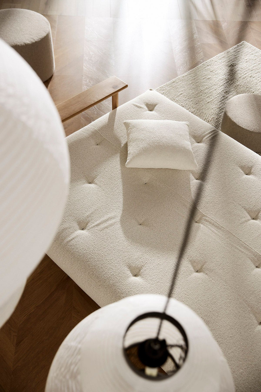 Divano letto due posti con materasso a molle Balder