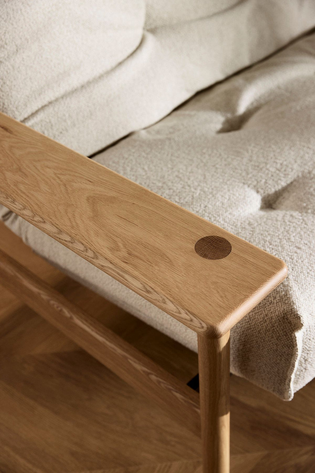 Divano letto due posti con materasso a molle Balder