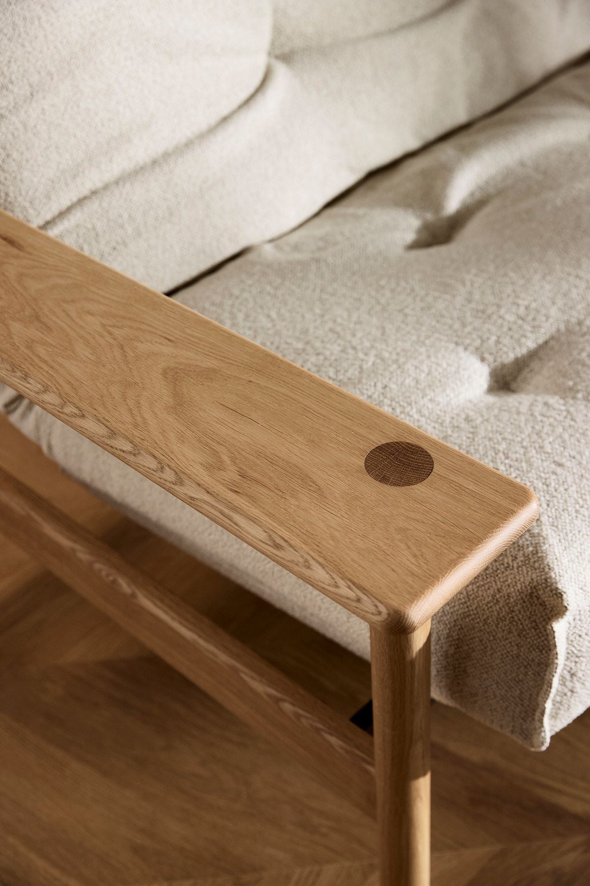 Divano letto due posti con materasso a molle Balder