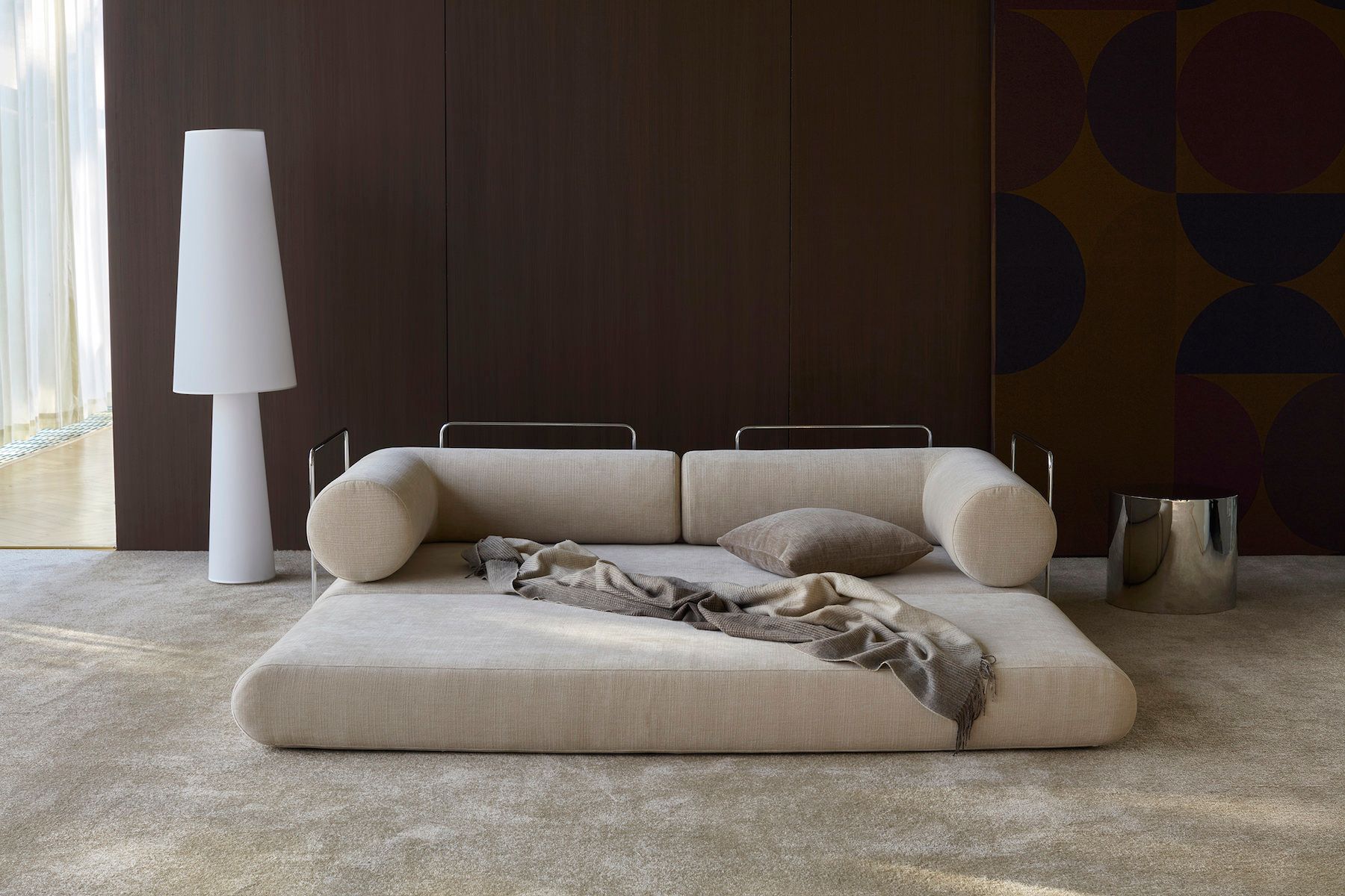 Divano letto singolo o matrimoniale design moderno Circlus - 410
Esina Almond Beige