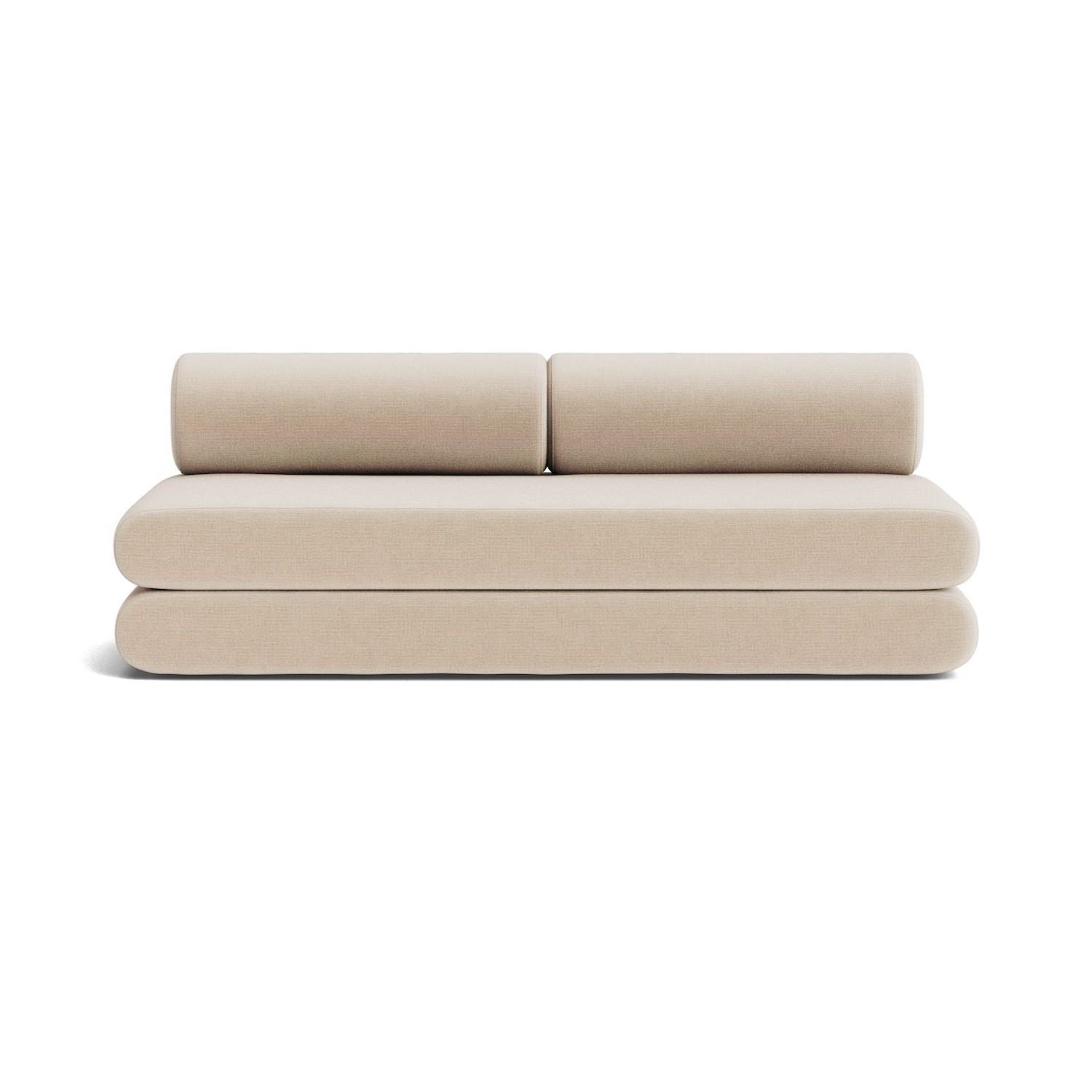 Divano letto singolo o matrimoniale design moderno Circlus Round - 410 Esina Almond Beige