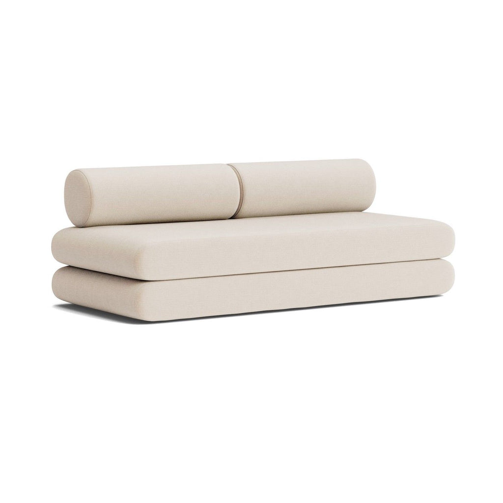 Divano letto singolo o matrimoniale design moderno Circlus Round - 410 Esina Almond Beige