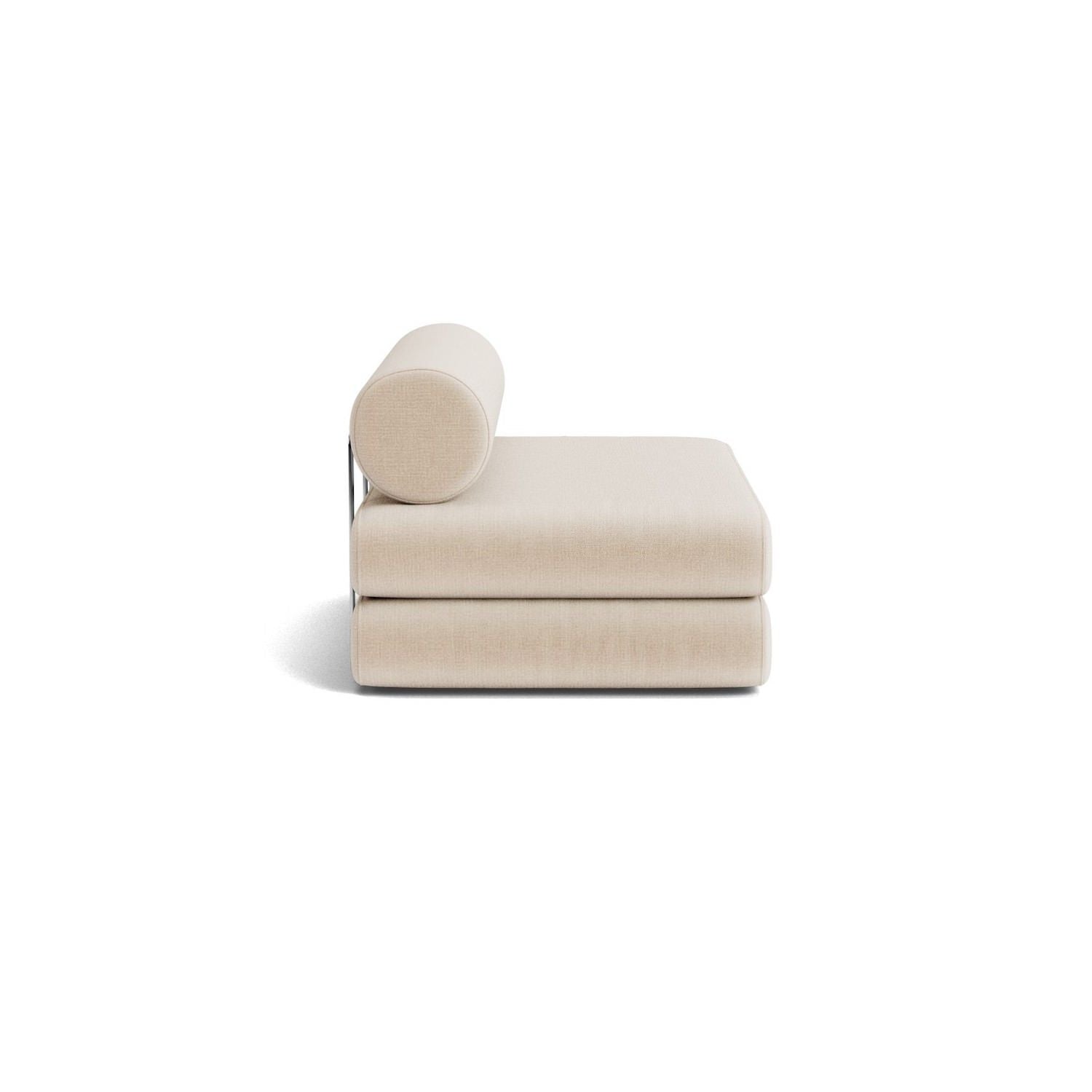 Divano letto singolo o matrimoniale design moderno Circlus Round - 410 Esina Almond Beige