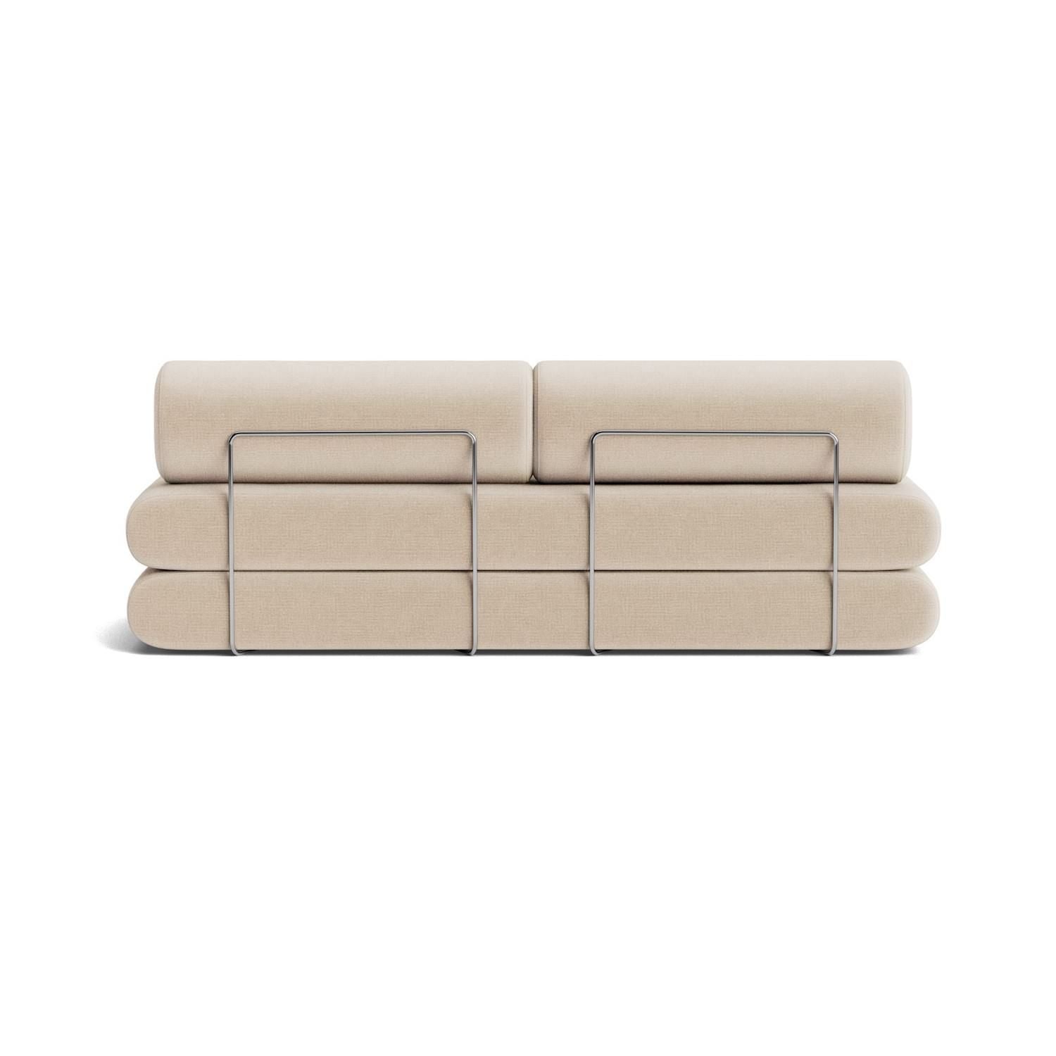 Divano letto singolo o matrimoniale design moderno Circlus Round - 410 Esina Almond Beige