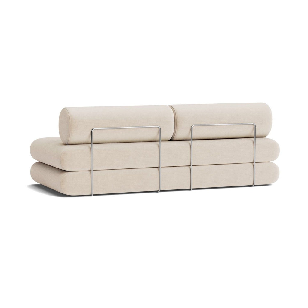 Divano letto singolo o matrimoniale design moderno Circlus Round - 410 Esina Almond Beige
