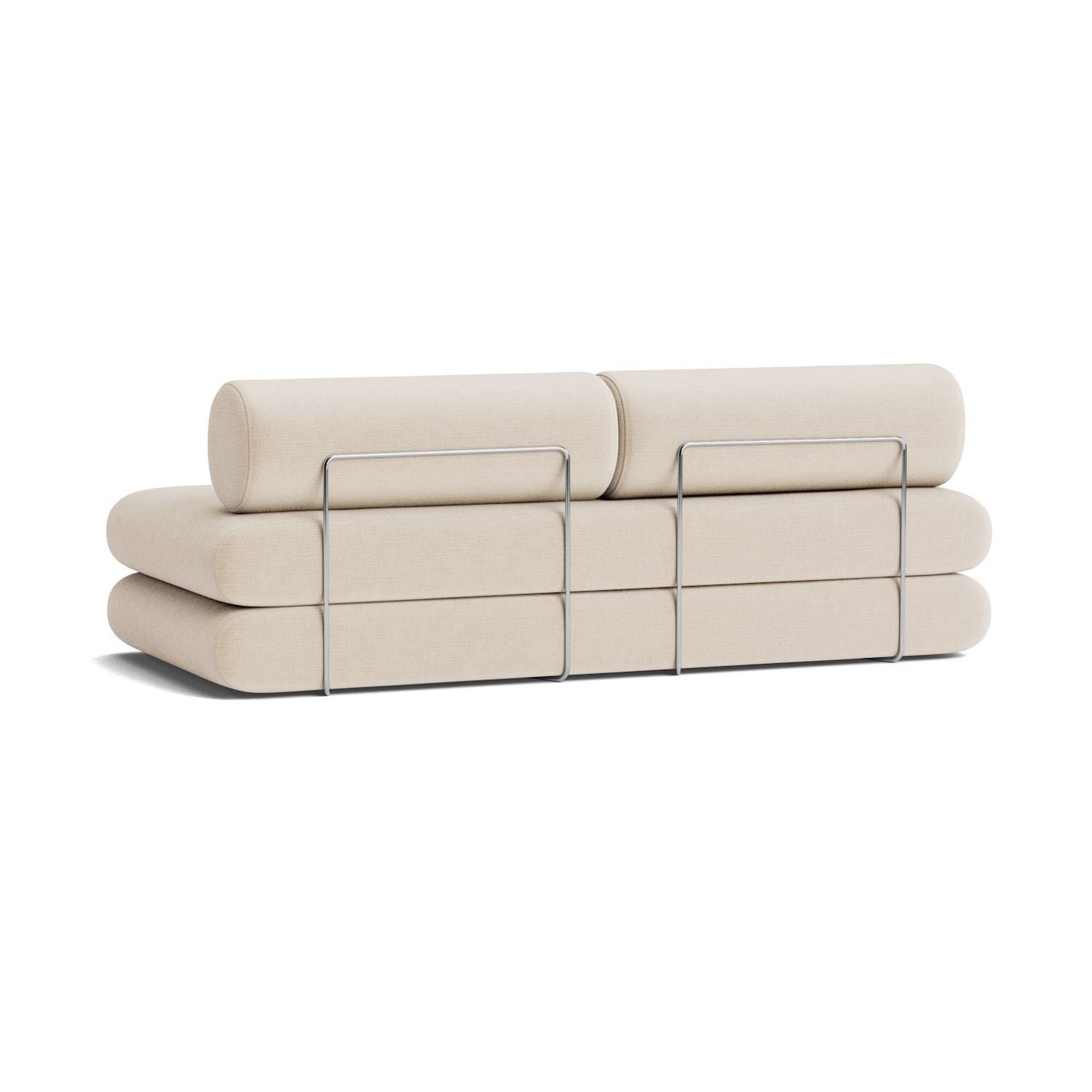 Divano letto singolo o matrimoniale design moderno Circlus Round - 410 Esina Almond Beige