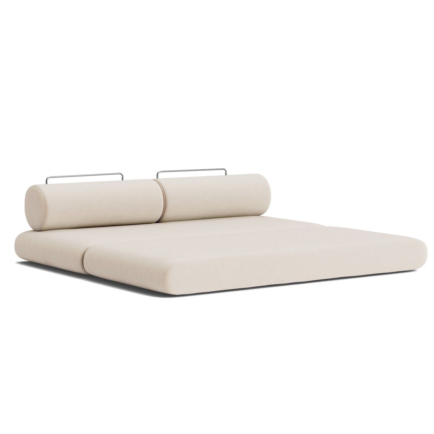 Divano letto singolo o matrimoniale design moderno Circlus Round - 410 Esina Almond Beige