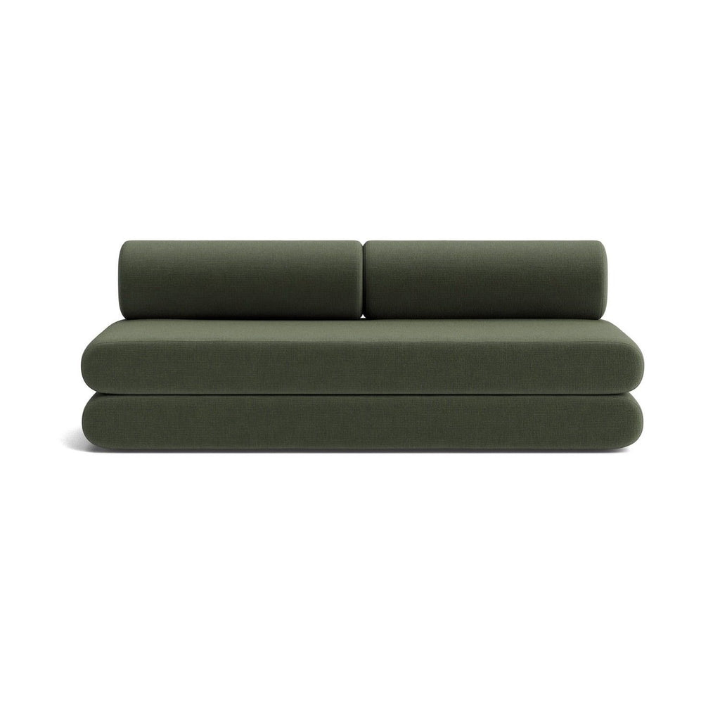 Divano letto singolo o matrimoniale design moderno Circlus Round - 413 Esina Olive Green