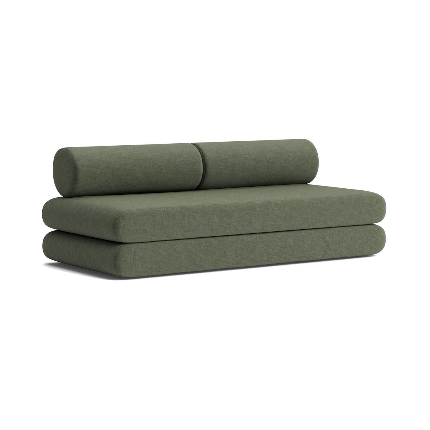 Divano letto singolo o matrimoniale design moderno Circlus Round - 413 Esina Olive Green