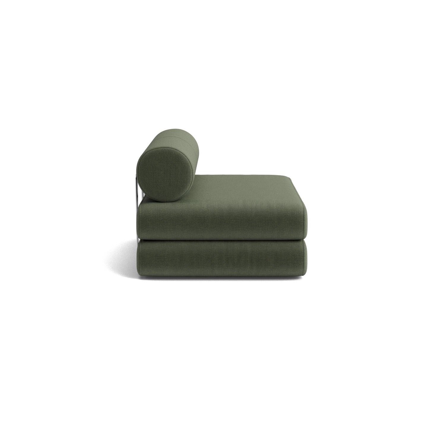 Divano letto singolo o matrimoniale design moderno Circlus Round - 413 Esina Olive Green