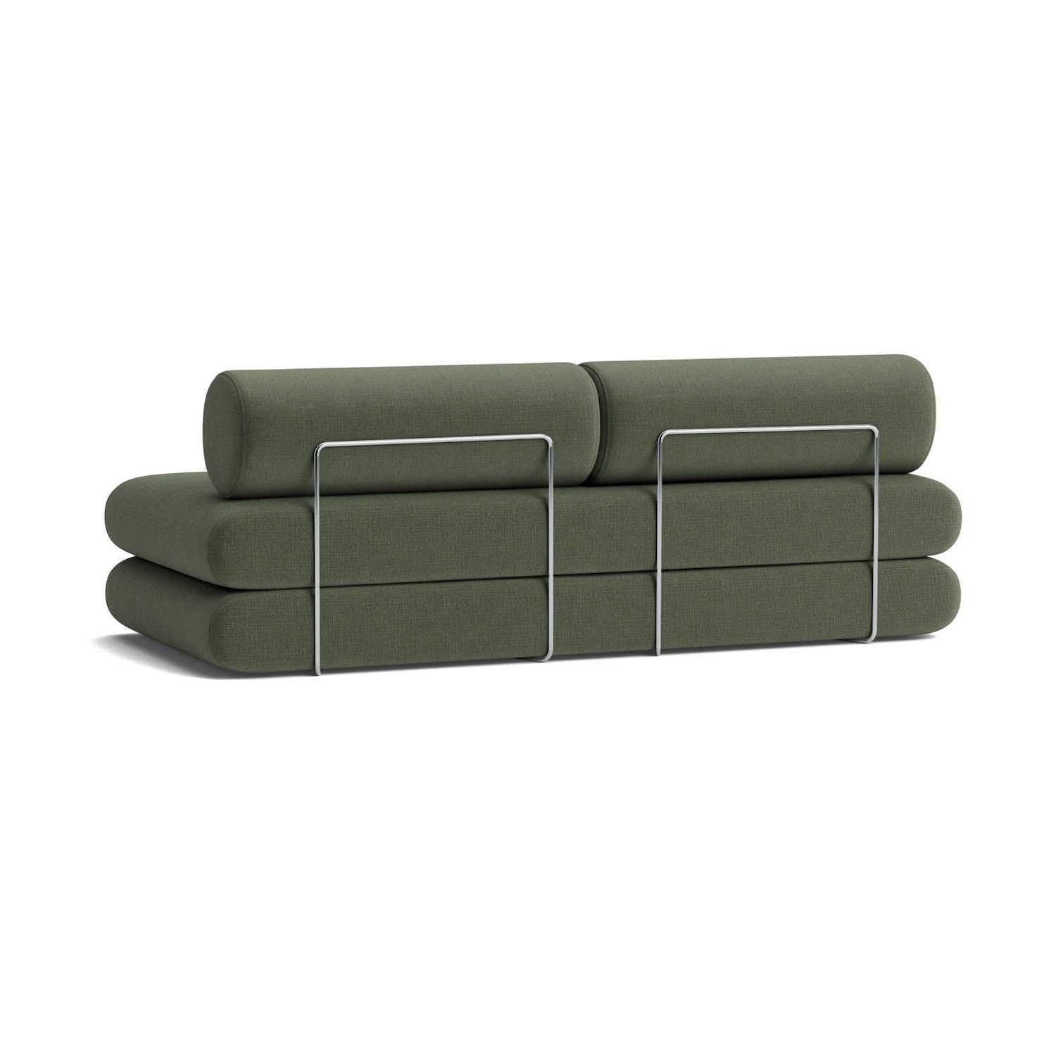 Divano letto singolo o matrimoniale design moderno Circlus Round - 413 Esina Olive Green