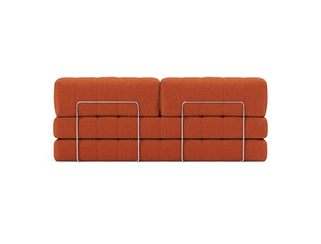 Divano letto matrimoniale sfoderabile Cozypad C01 - 412 Esina Rust Orange