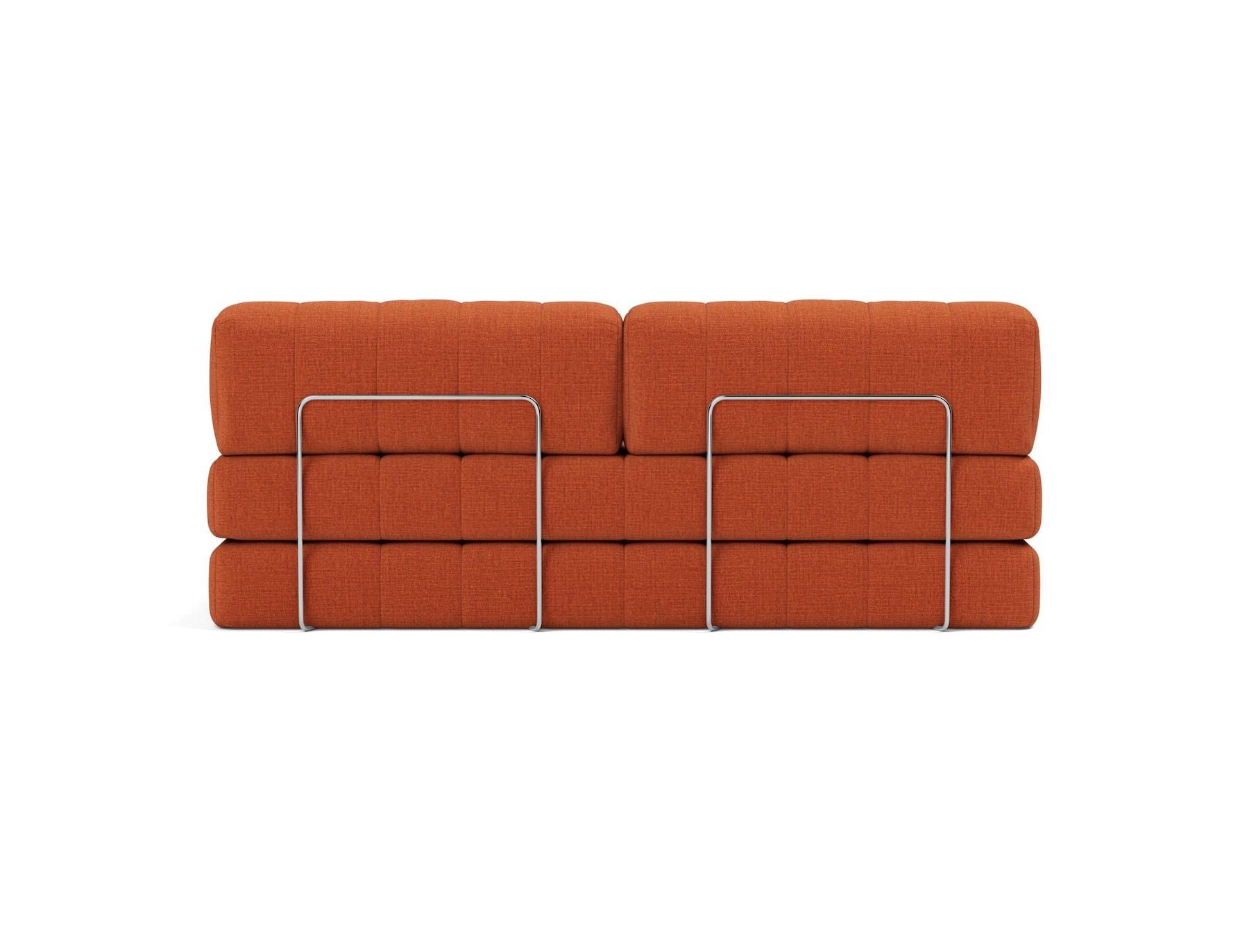 Divano letto matrimoniale sfoderabile Cozypad C01 - 412 Esina Rust Orange