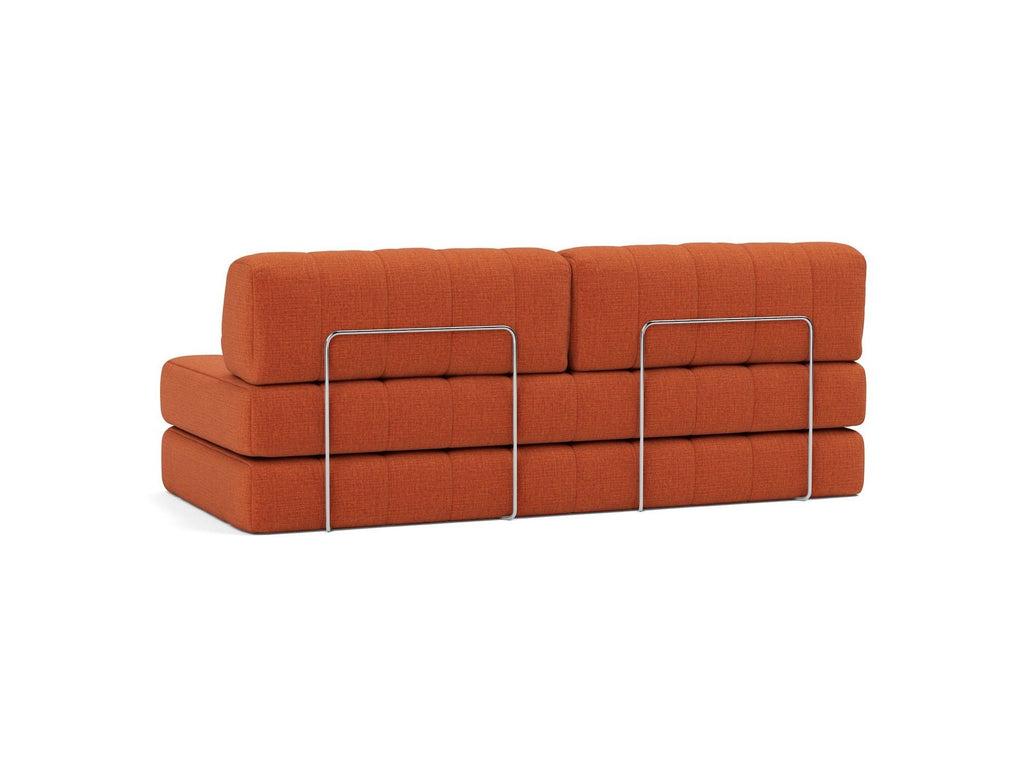 Divano letto matrimoniale sfoderabile Cozypad C01 - 412 Esina Rust Orange