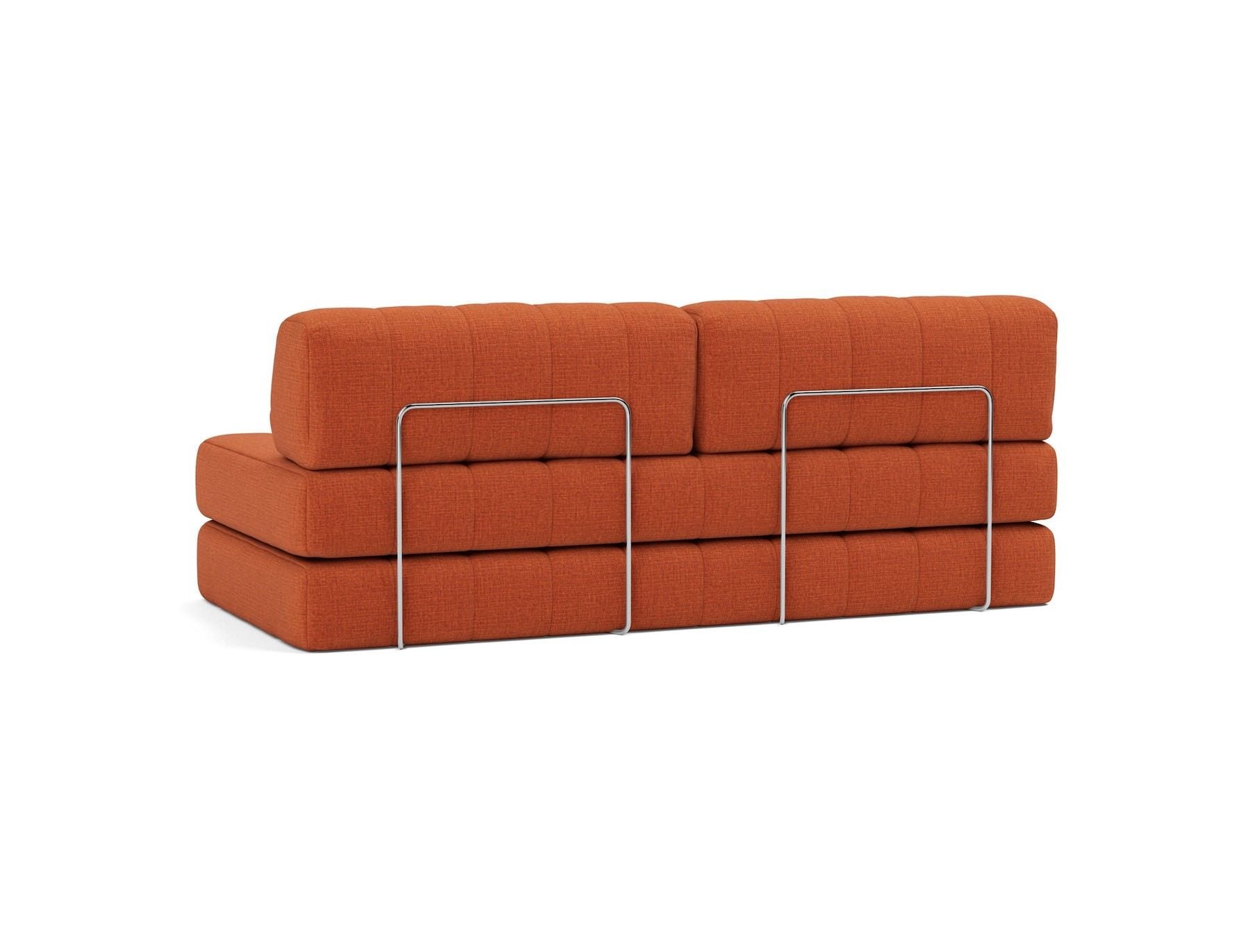 Divano letto matrimoniale sfoderabile Cozypad C01 - 412 Esina Rust Orange