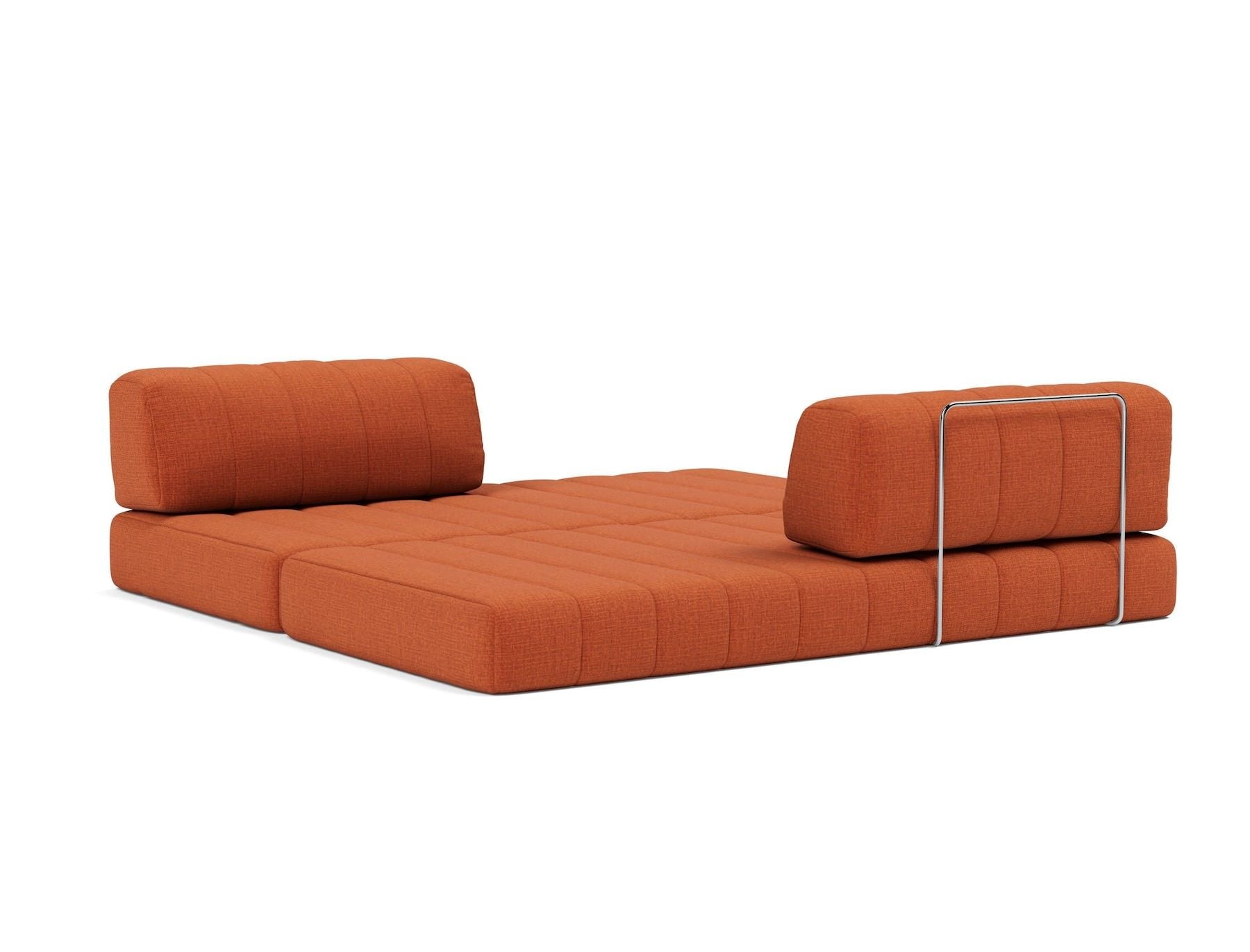 Divano letto matrimoniale sfoderabile Cozypad C01 - 412 Esina Rust Orange