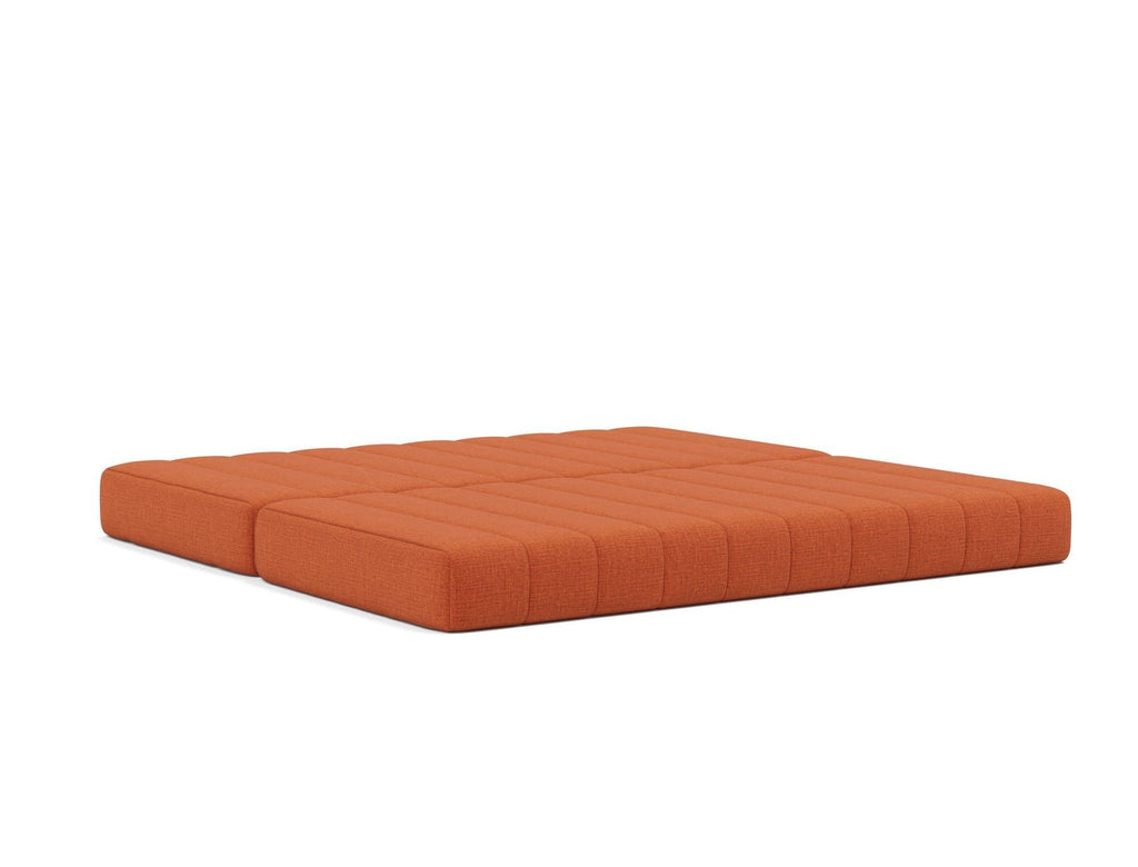 Divano letto matrimoniale sfoderabile Cozypad C01 - 412 Esina Rust Orange