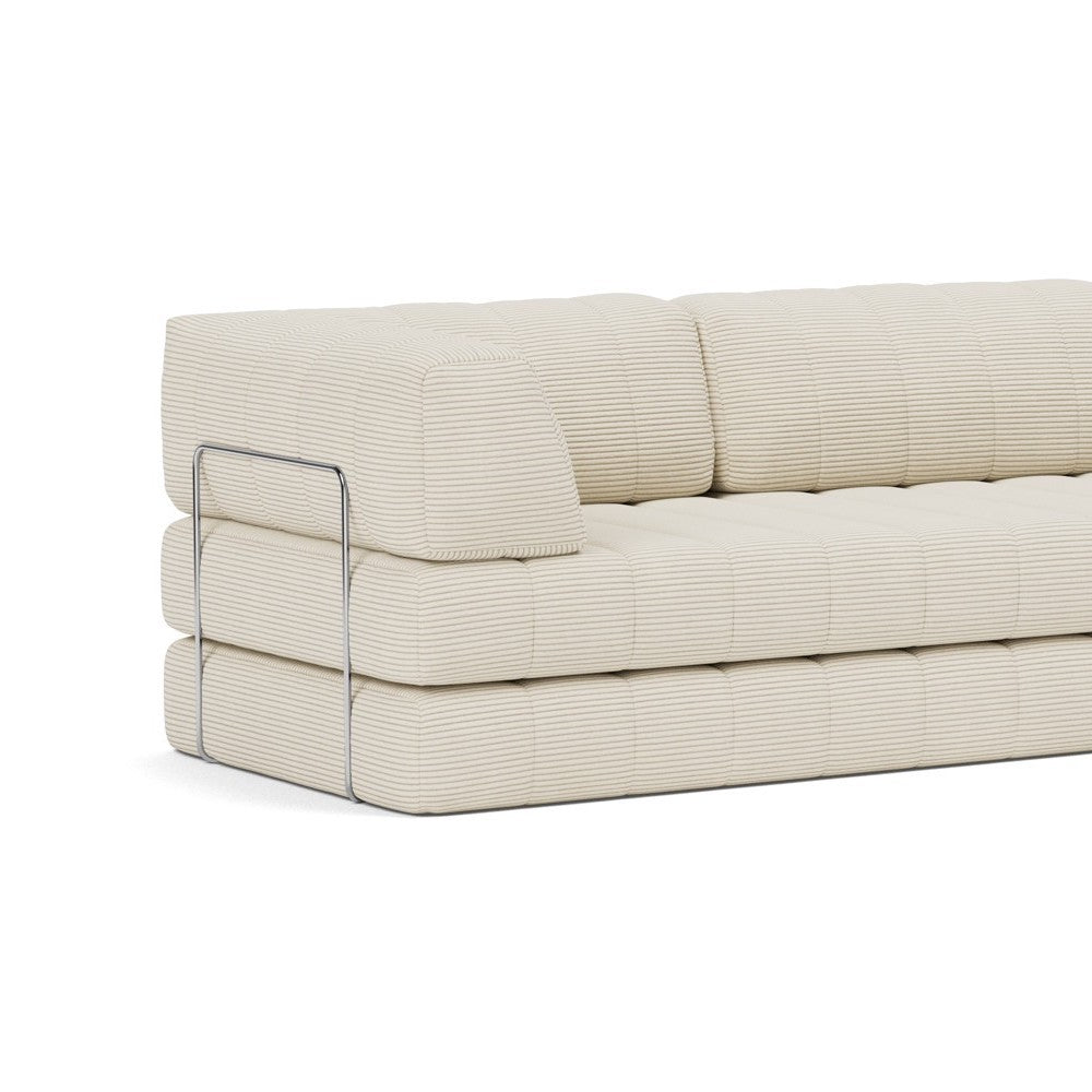 Divano letto matrimoniale sfoderabile Cozypad C02 - 594 Corduroy Ivory
