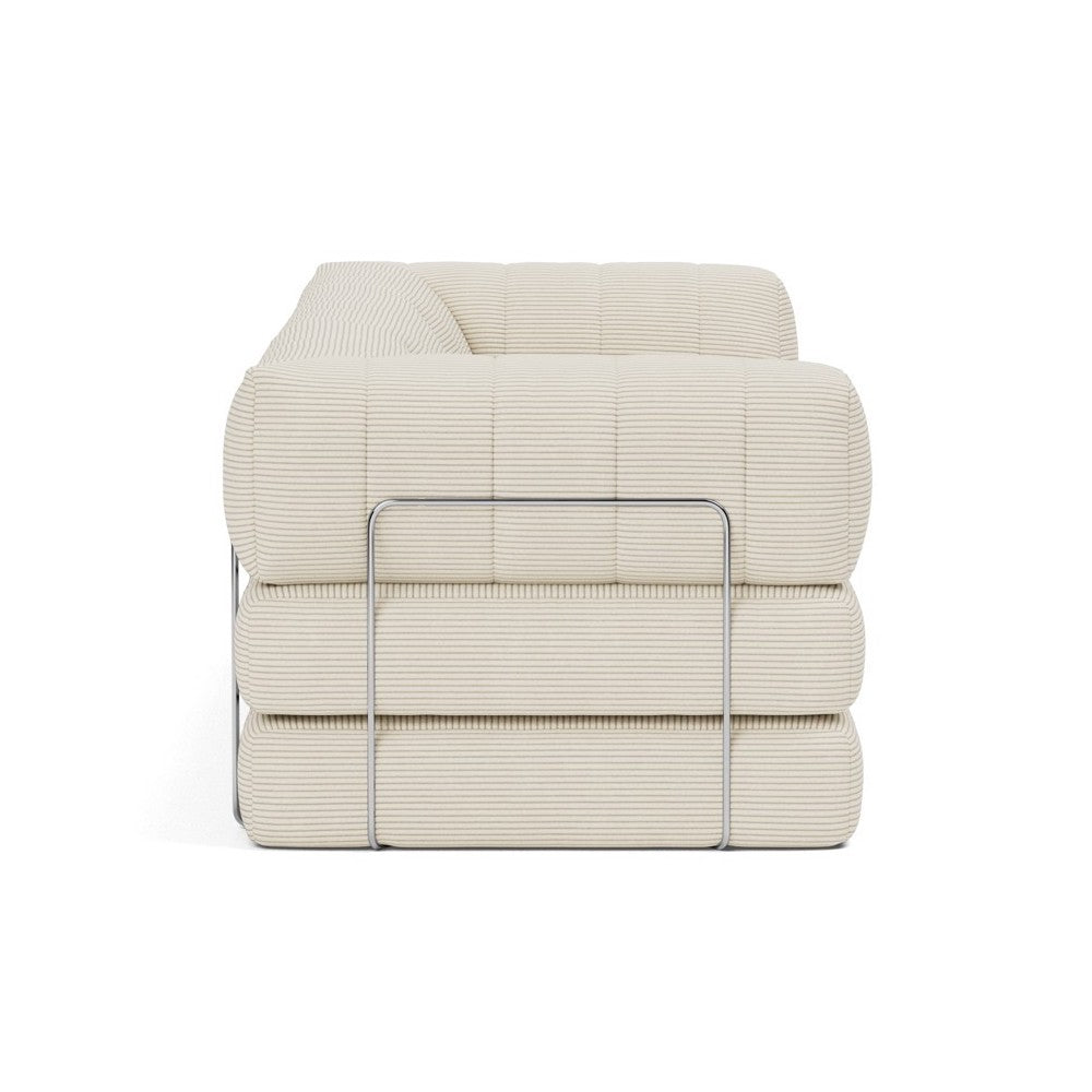 Divano letto matrimoniale sfoderabile Cozypad C02 - 594 Corduroy Ivory