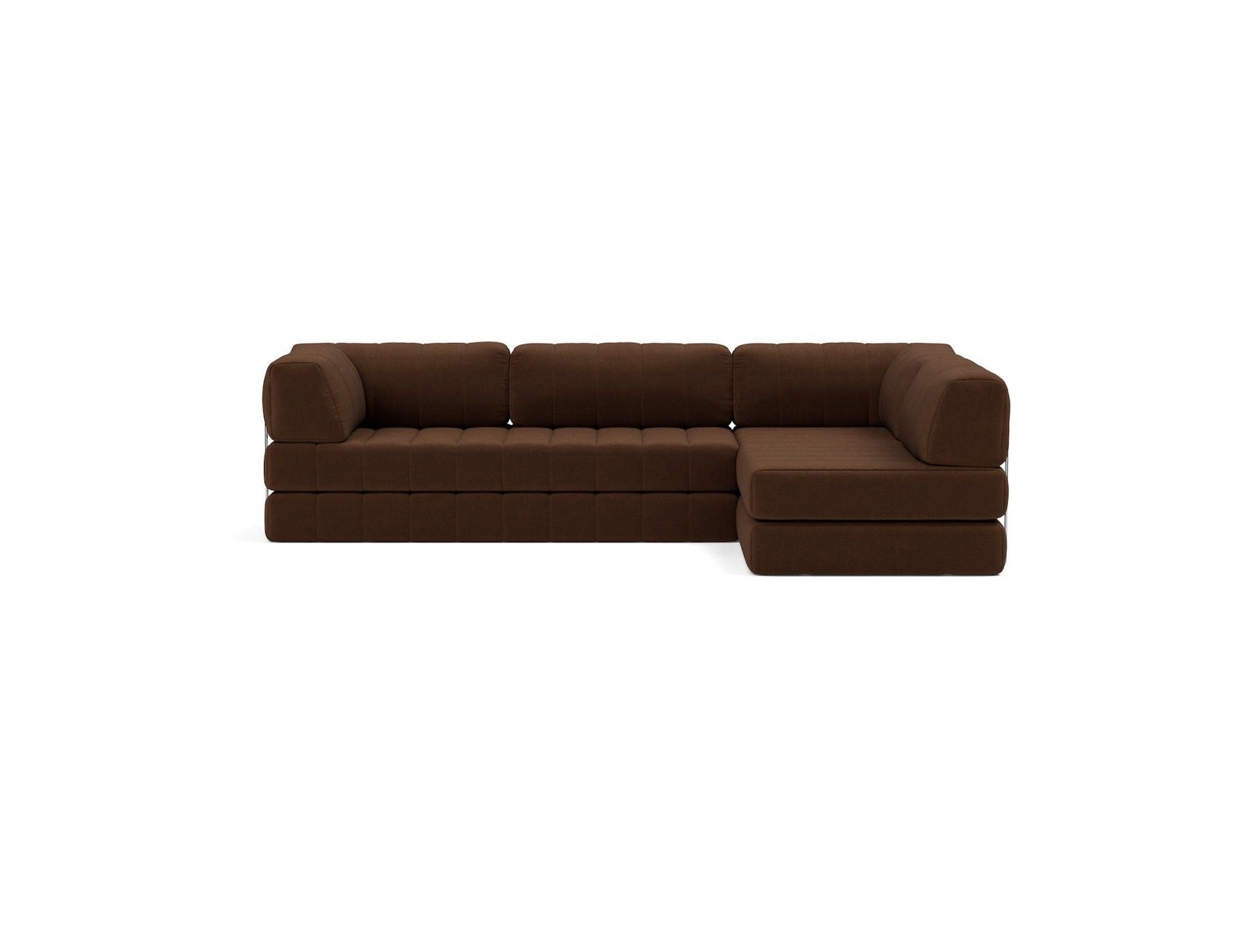 Divano letto matrimoniale angolare Cozypad C16 - 359 Taura Cappuccino