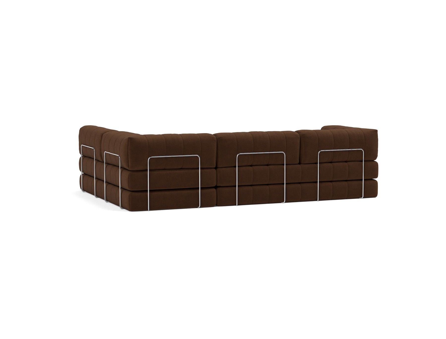 Divano letto matrimoniale angolare Cozypad C16 - 359 Taura Cappuccino
