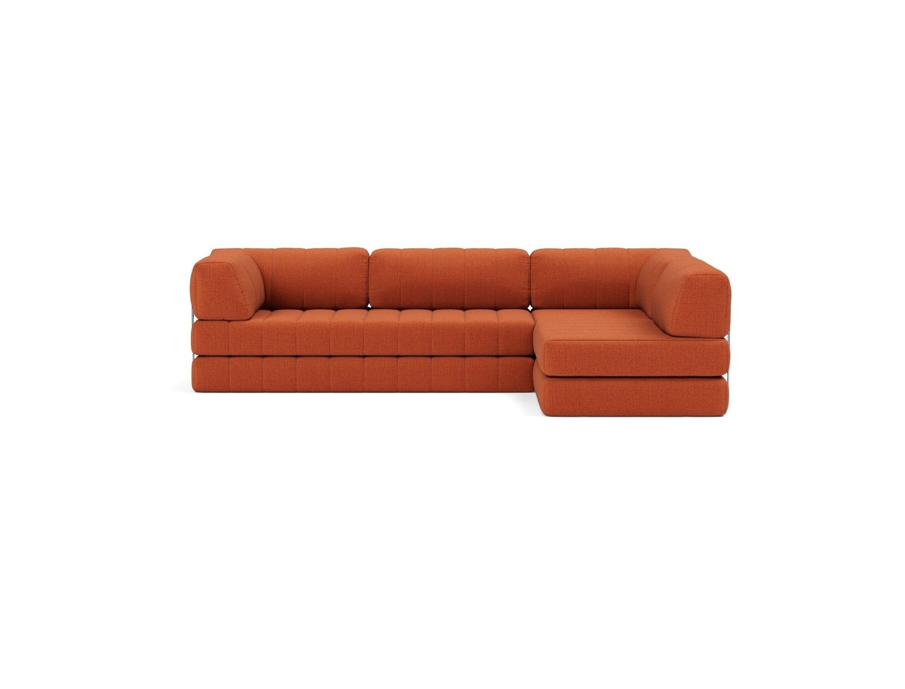 Divano letto matrimoniale angolare Cozypad C16 - 412 Esina Rust Orange