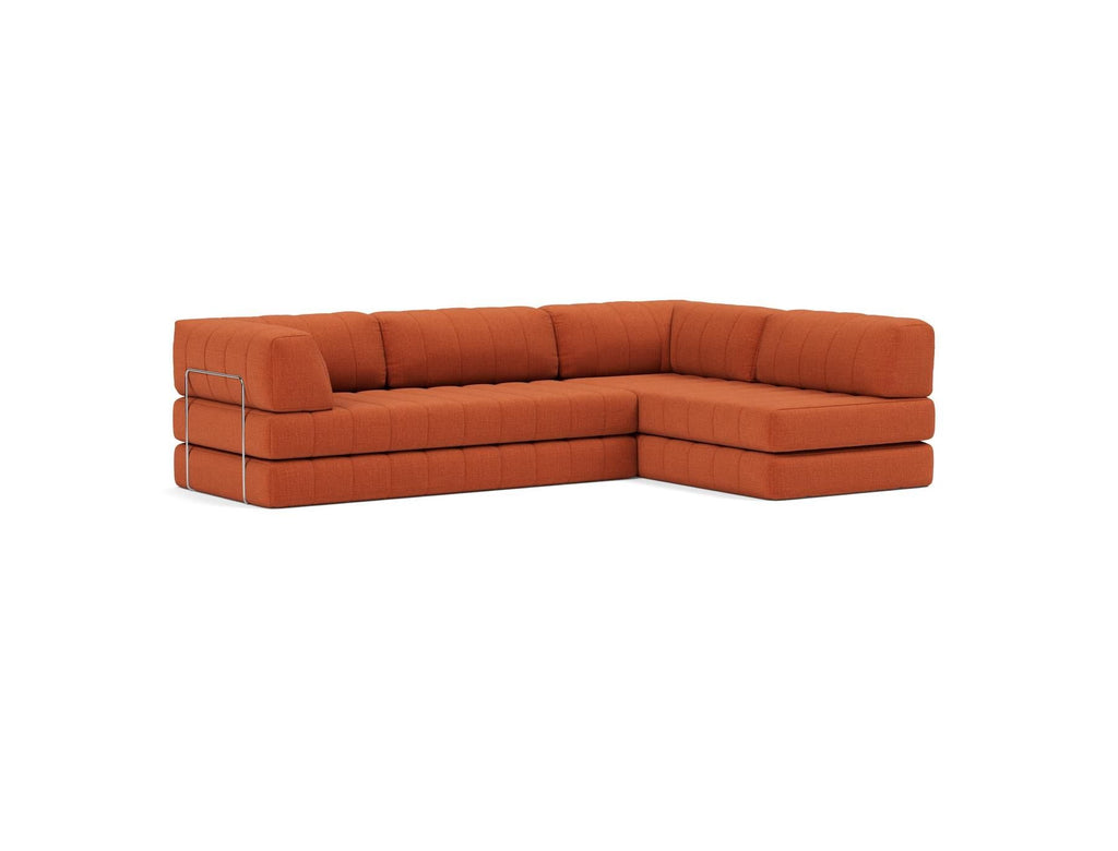 Divano letto matrimoniale angolare Cozypad C16 - 412 Esina Rust Orange