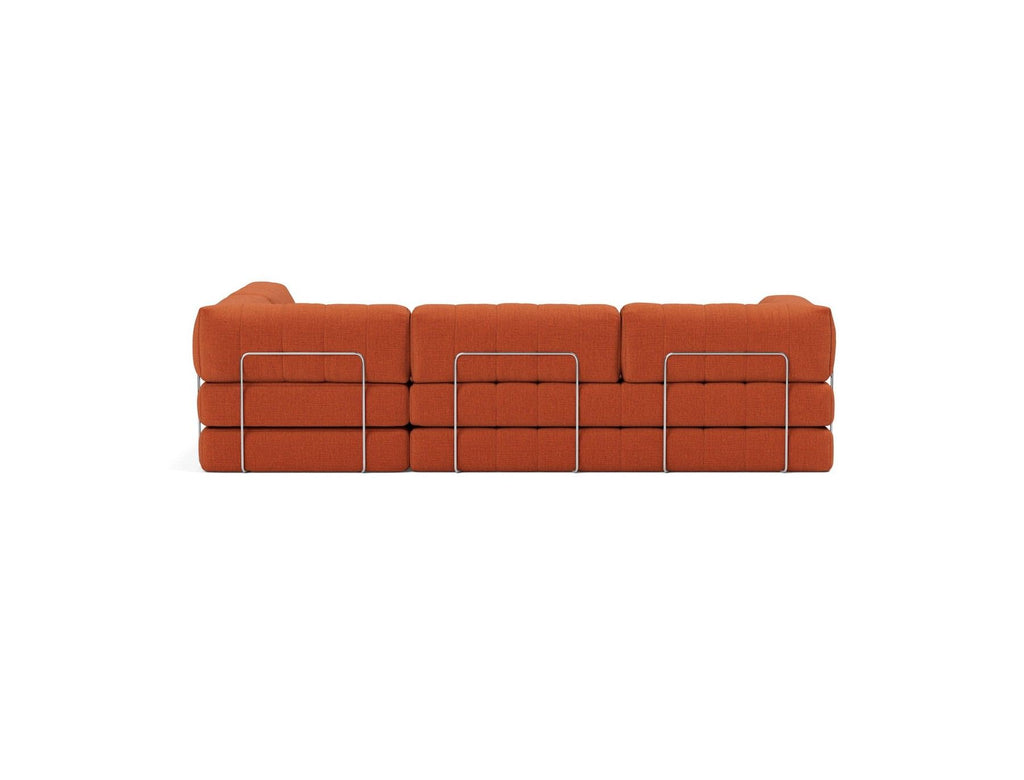 Divano letto matrimoniale angolare Cozypad C16 - 412 Esina Rust Orange
