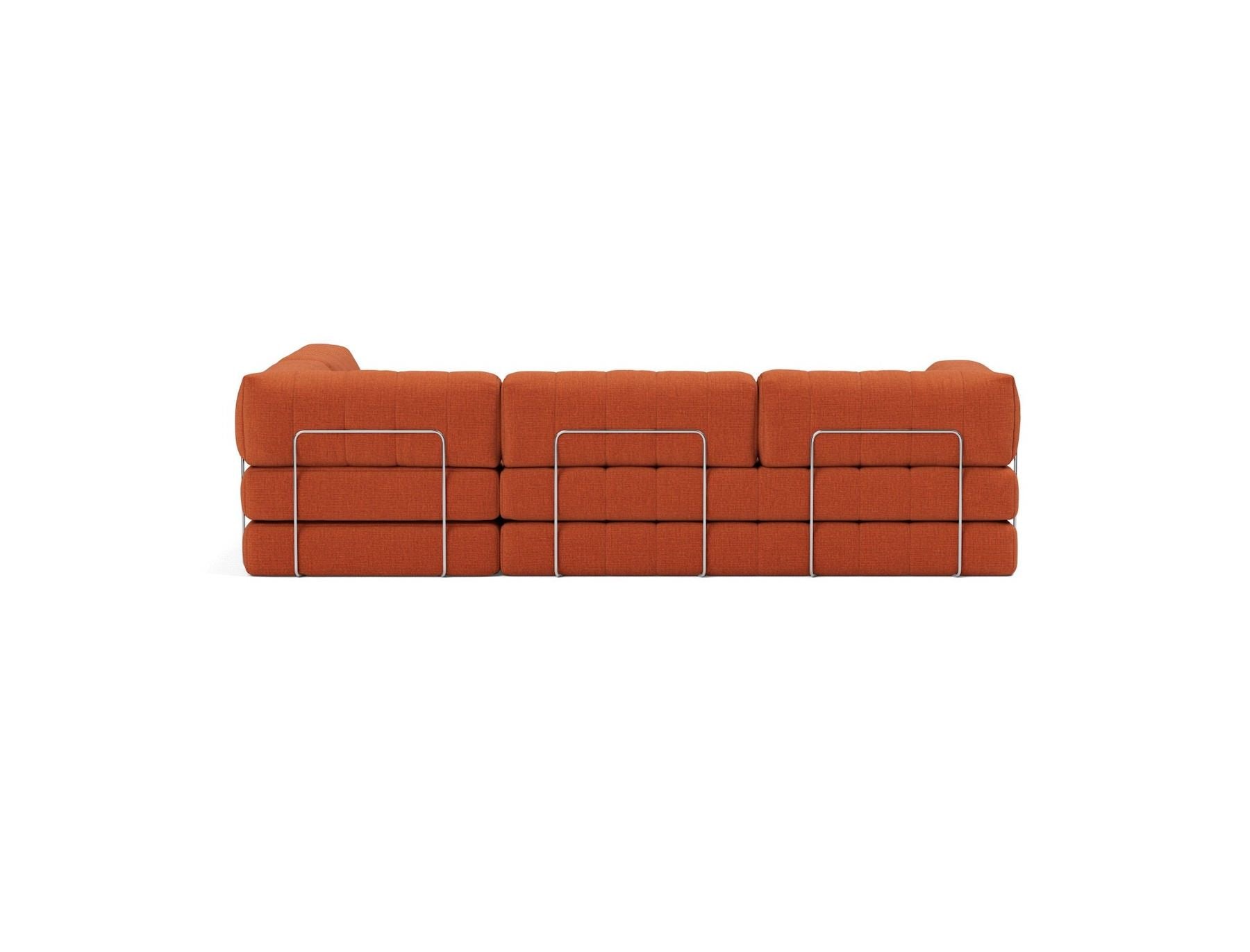 Divano letto matrimoniale angolare Cozypad C16 - 412 Esina Rust Orange
