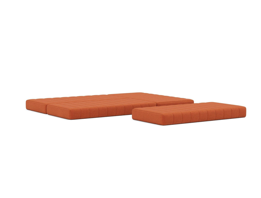 Divano letto matrimoniale angolare Cozypad C16 - 412 Esina Rust Orange