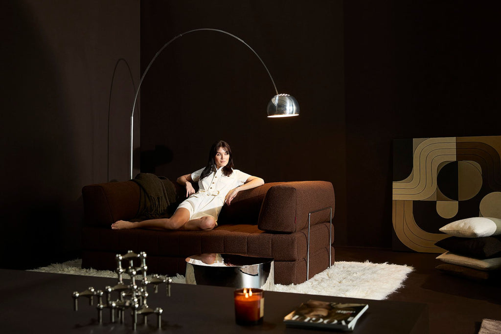 Divano letto matrimoniale sfoderabile Cozypad C02 - 359 Taura Cappuccino