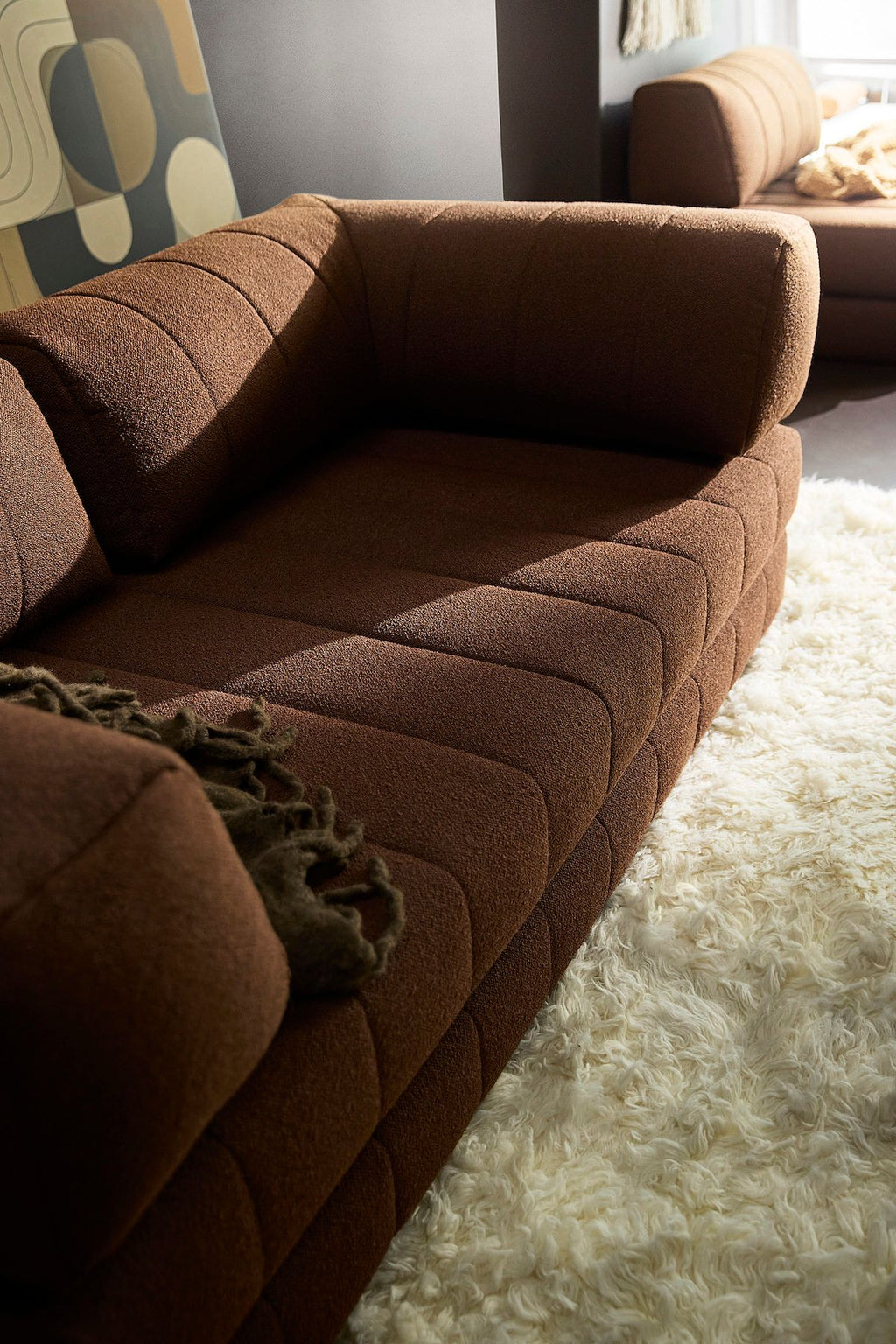 Divano letto matrimoniale sfoderabile Cozypad C02 - 359 Taura Cappuccino