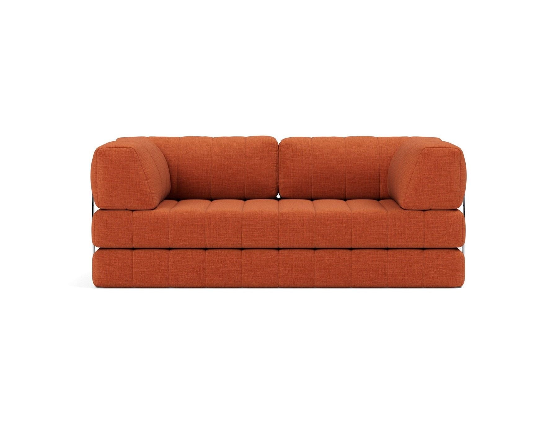 Divano letto matrimoniale sfoderabile Cozypad C02 - 412 Esina Rust Orange