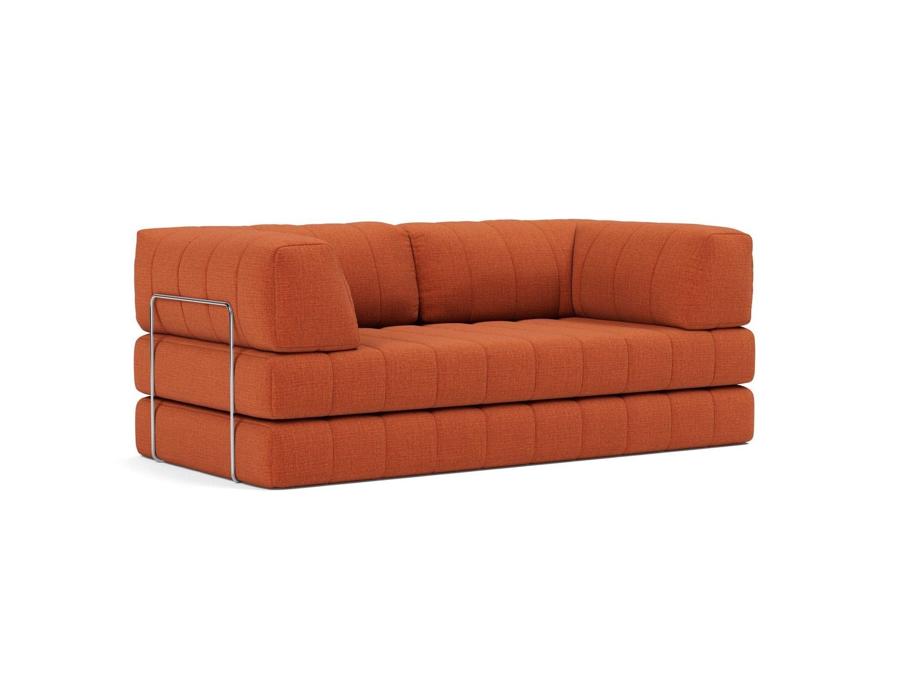 Divano letto matrimoniale sfoderabile Cozypad C02 - 412 Esina Rust Orange