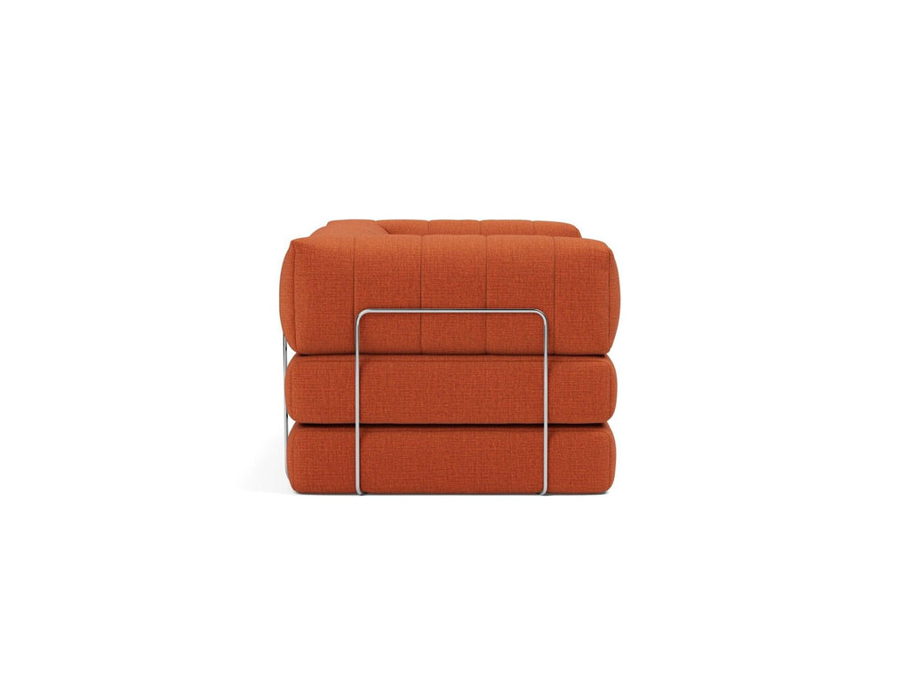 Divano letto matrimoniale sfoderabile Cozypad C02 - 412 Esina Rust Orange