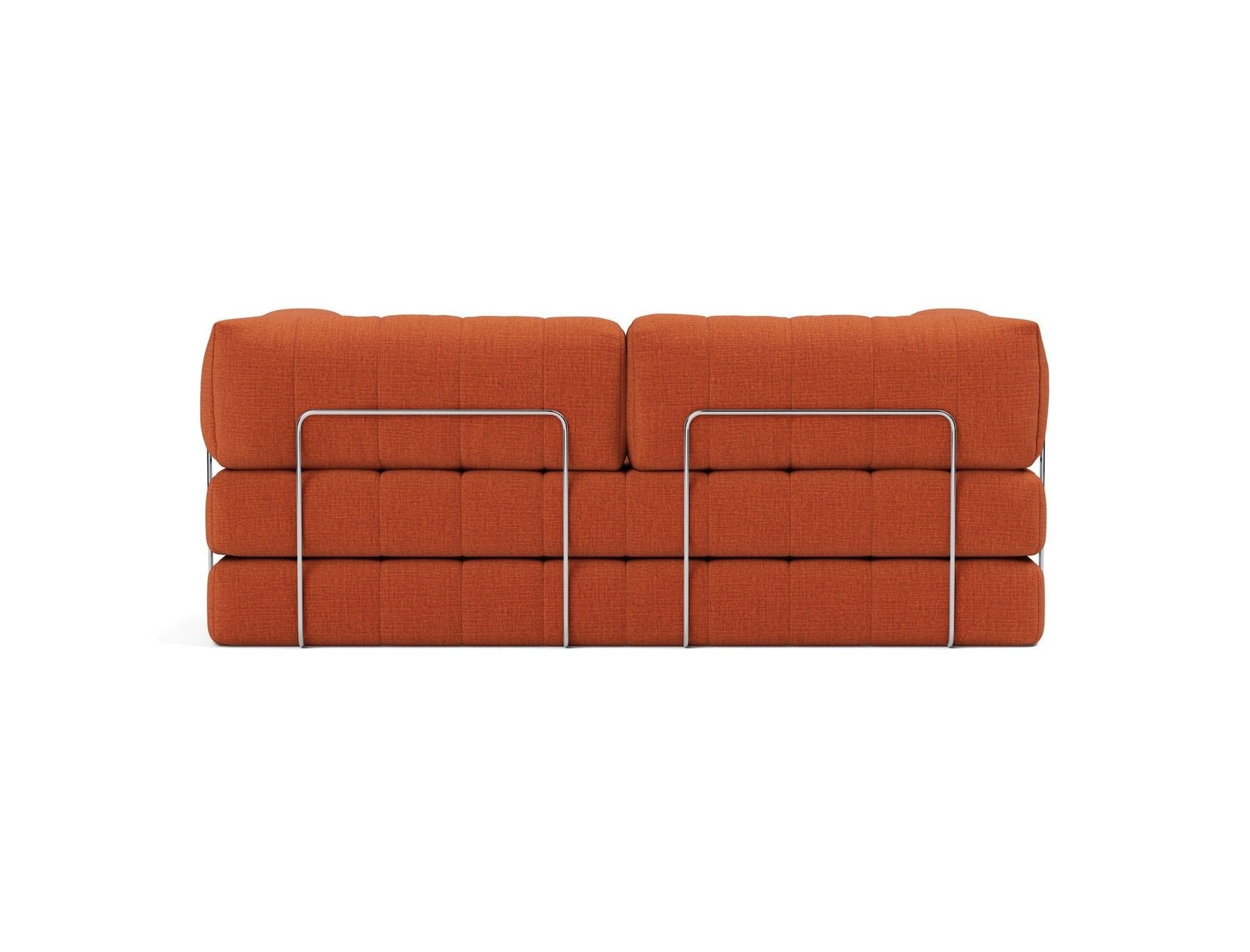 Divano letto matrimoniale sfoderabile Cozypad C02 - 412 Esina Rust Orange