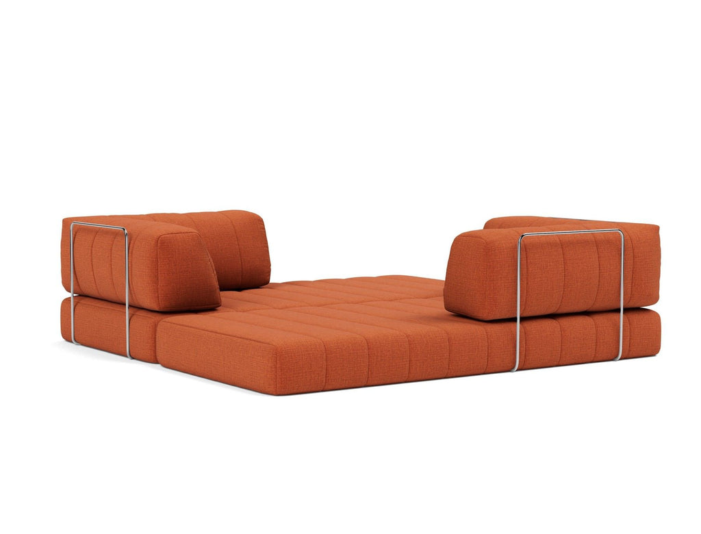 Divano letto matrimoniale sfoderabile Cozypad C02 - 412 Esina Rust Orange