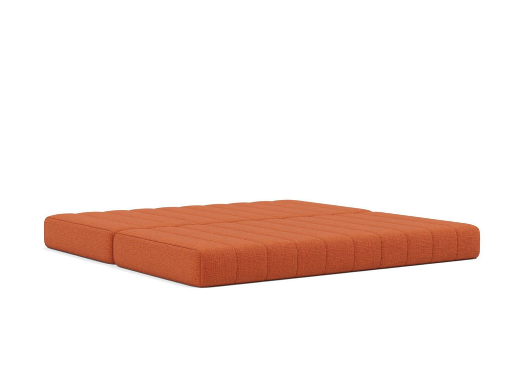 Divano letto matrimoniale sfoderabile Cozypad C02 - 412 Esina Rust Orange