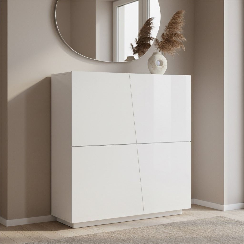 Credenza cucina design moderno Annabel 4A White