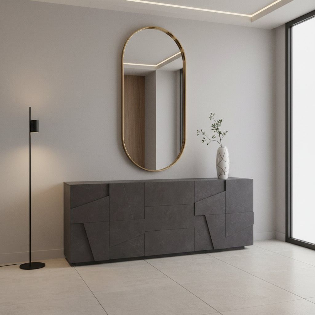 Credenza moderna Taylor 4A/3C Slate