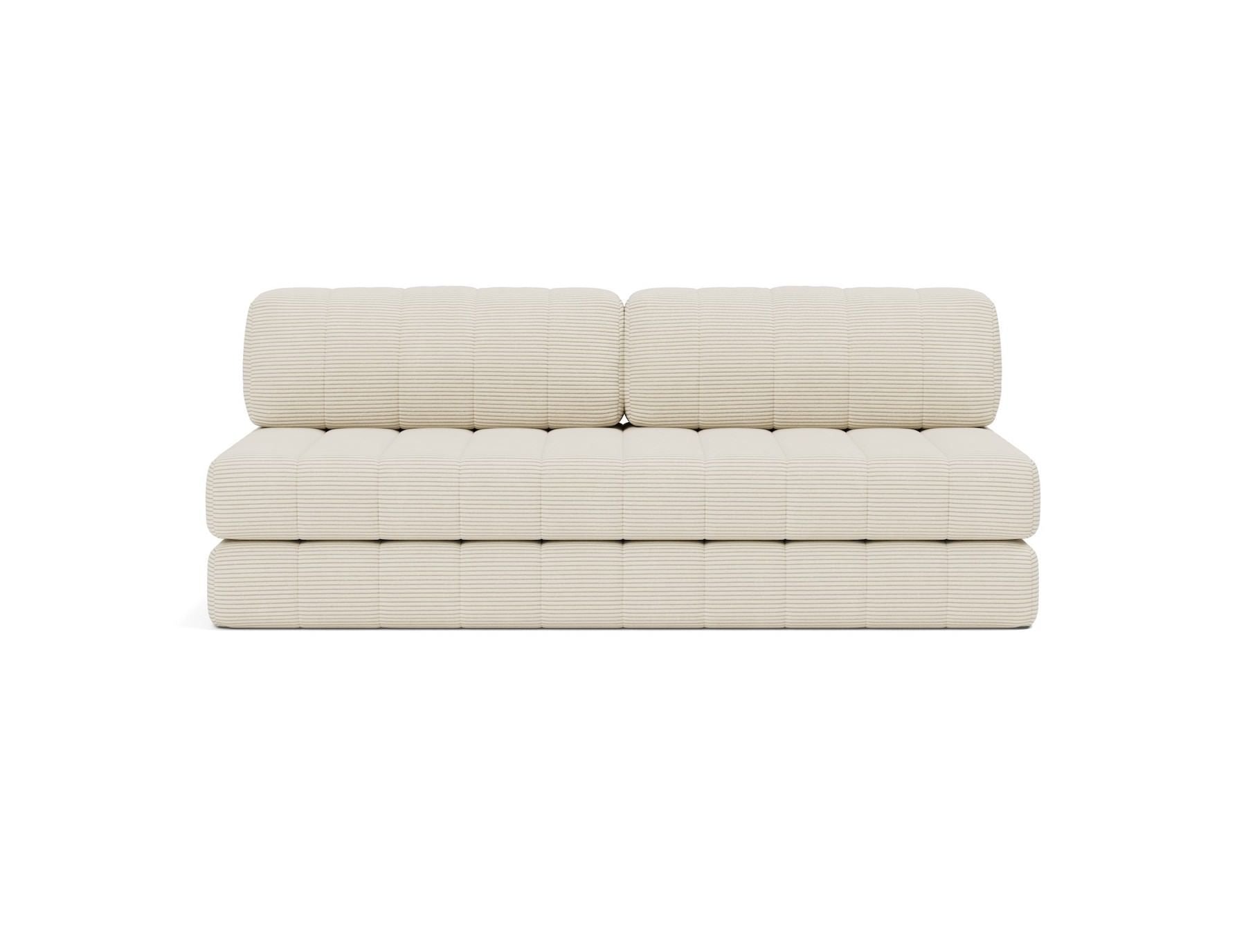 Divano letto matrimoniale sfoderabile Cozypad C01 - 594 Corduroy Ivory