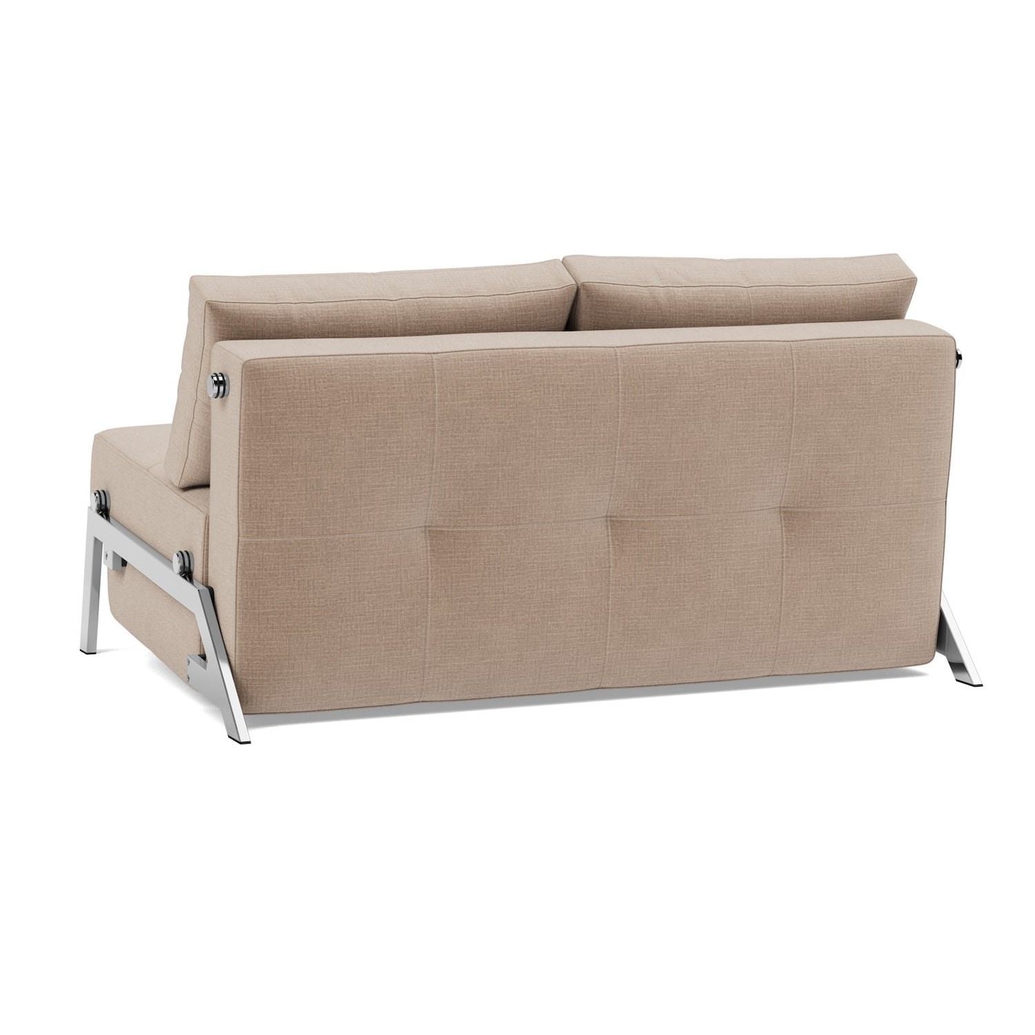 Divano letto matrimoniale trasformabile 140 cm Cubed - 417 Esina Mocha