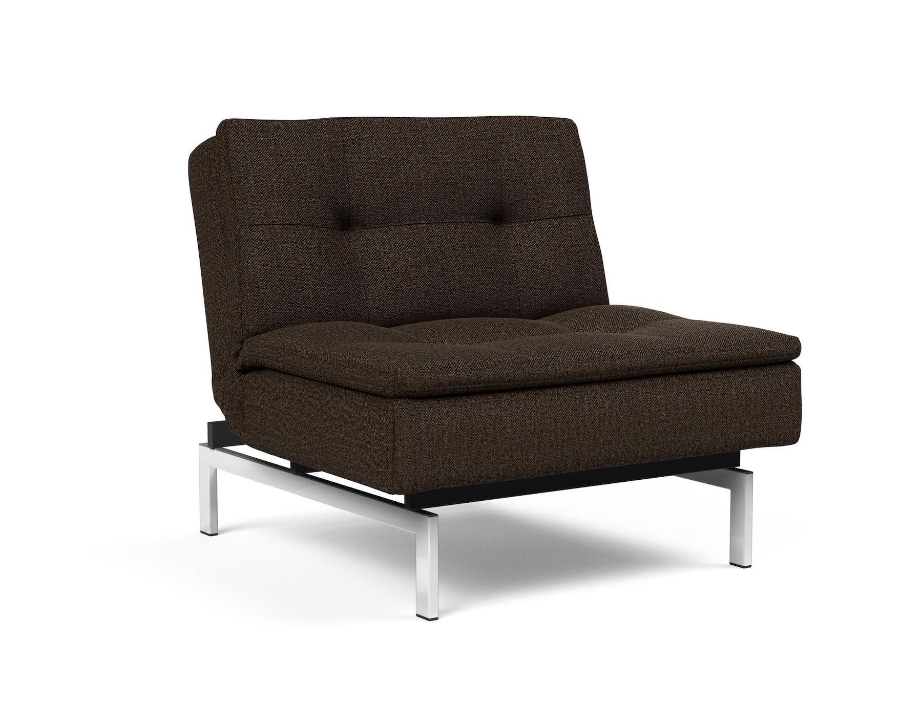 Poltrona camera da letto in tessuto Dublexo - 358 Taura Chocco