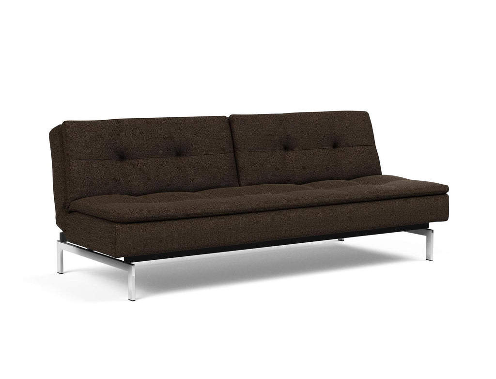 Divano letto una piazza e mezza design scandinavo 210 cm Dublexo - 358 Taura Chocco