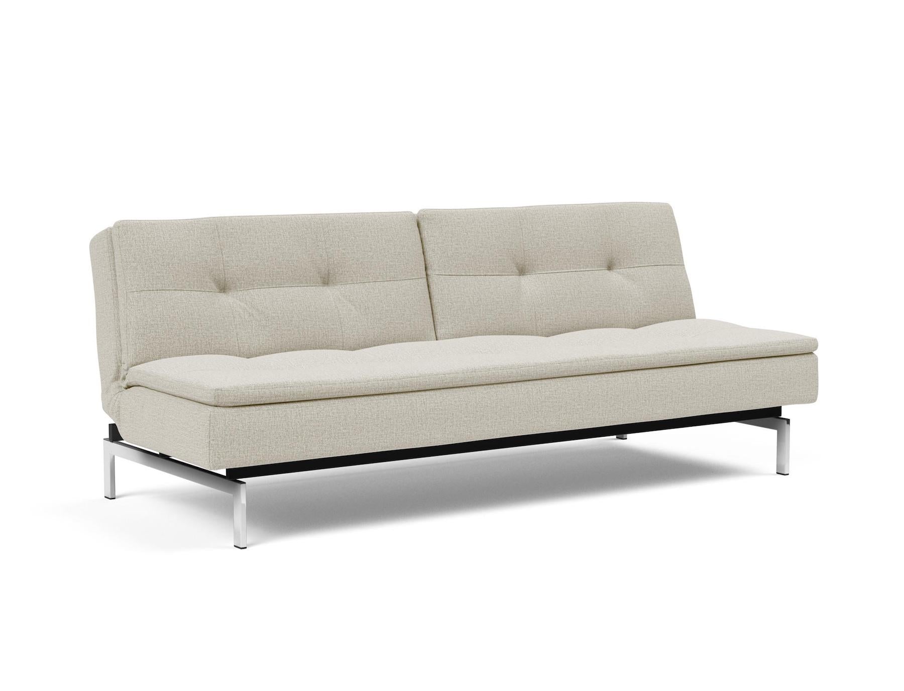 Divano letto una piazza e mezza design scandinavo 210 cm Dublexo - 527 Mixed Dance Natural