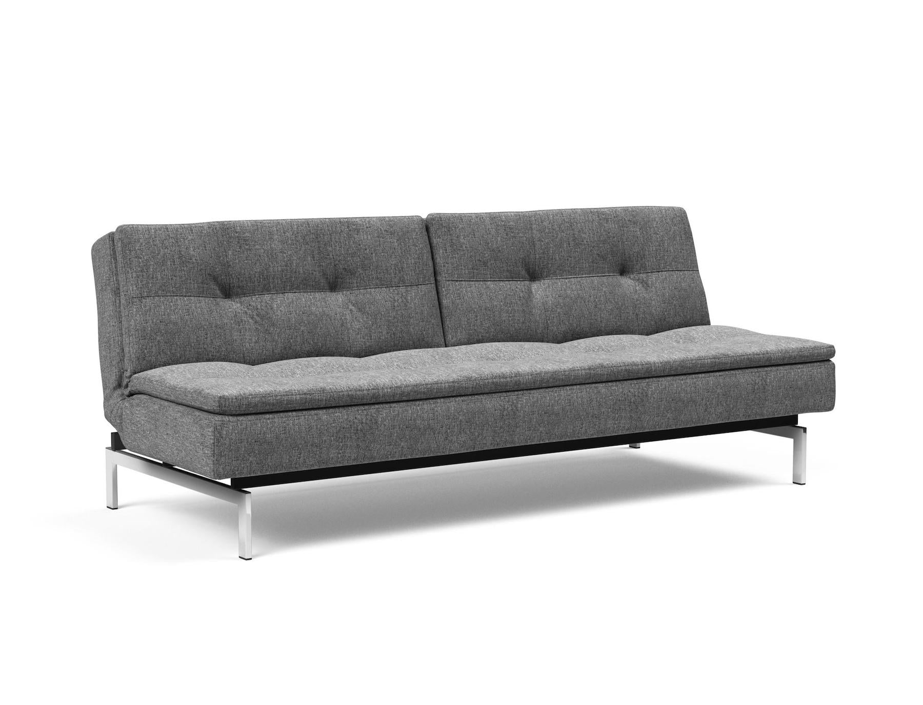 Divano letto una piazza e mezza design scandinavo 210 cm Dublexo - 563 Twist, Charcoal