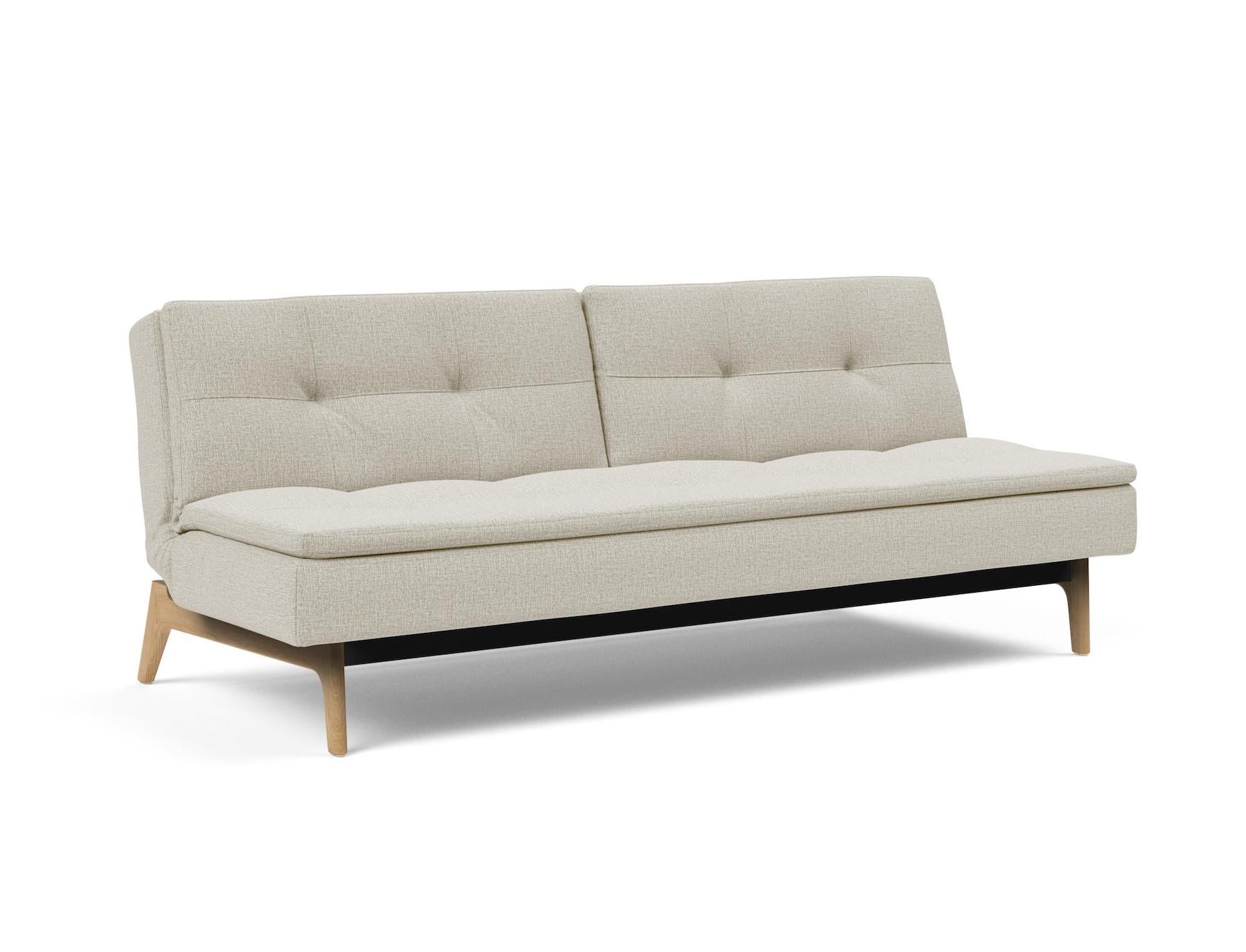 Divano letto una piazza e mezza design scandinavo 210 cm Dublexo - 527 Mixed Dance Natural