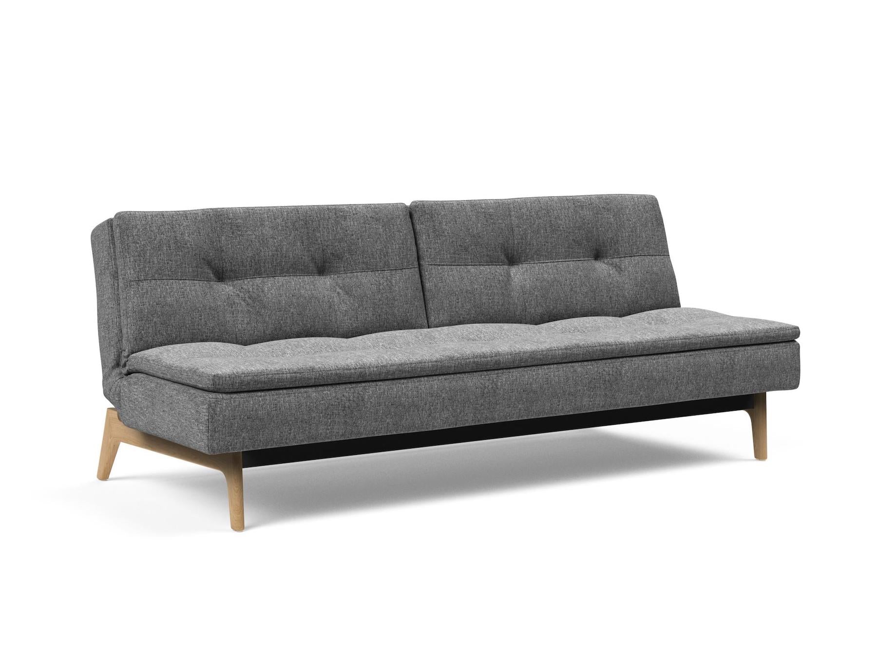 Divano letto una piazza e mezza design scandinavo 210 cm Dublexo - 563 Twist, Charcoal