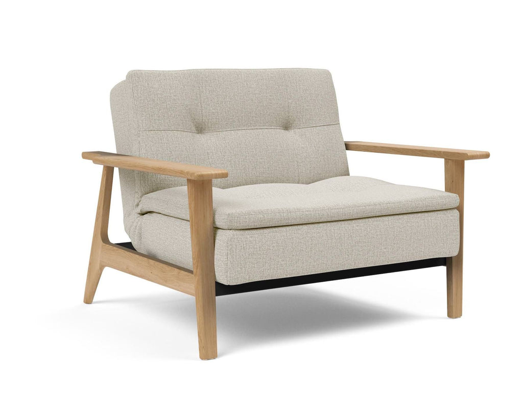 Poltrona design con braccioli in legno Dublexo Frej