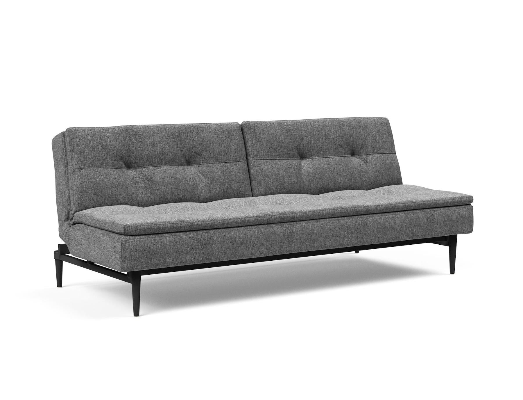 Divano letto una piazza e mezza design scandinavo 210 cm Dublexo - 563 Twist, Charcoal